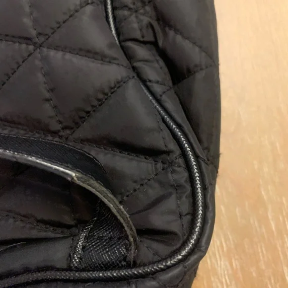 Kate Spade Black Quilted Backpack with Gold Details - Picture 8 of 16